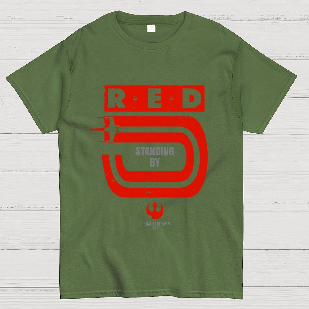 Red 5 Standing By Geek T-Shirt