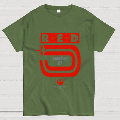 Red 5 Standing By Geek T-Shirt