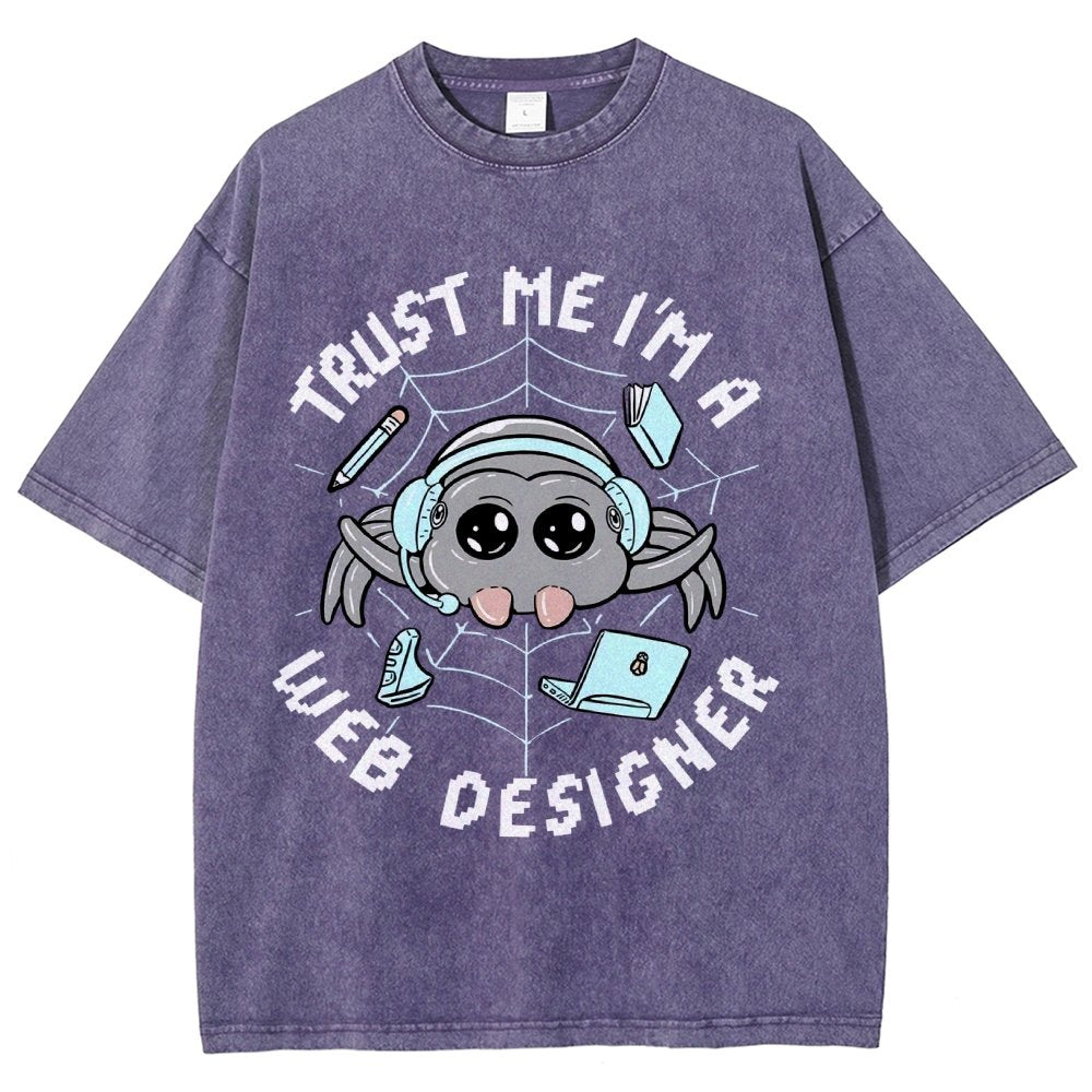 TRUST ME I'M A WEB DESIGNER Vintage Distressed T-shirt
