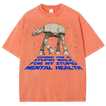 Galactic Wander Vintage Distressed T-shirt