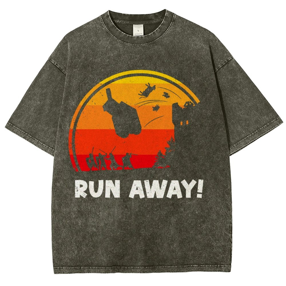 Run Away Vintage Distressed T-shirt