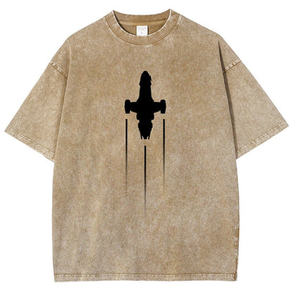 Firefly Starship Silhouette Vintage Distressed T-shirt