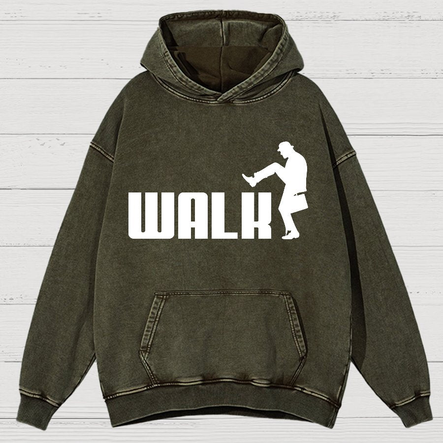 Walk Funny Vintage Distressed Hoodie