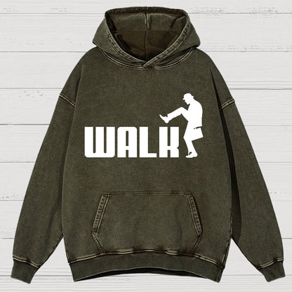 Walk Funny Vintage Distressed Hoodie