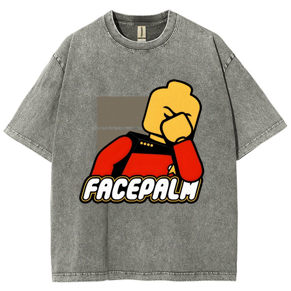 Facepalm Vintage Distressed T-shirt
