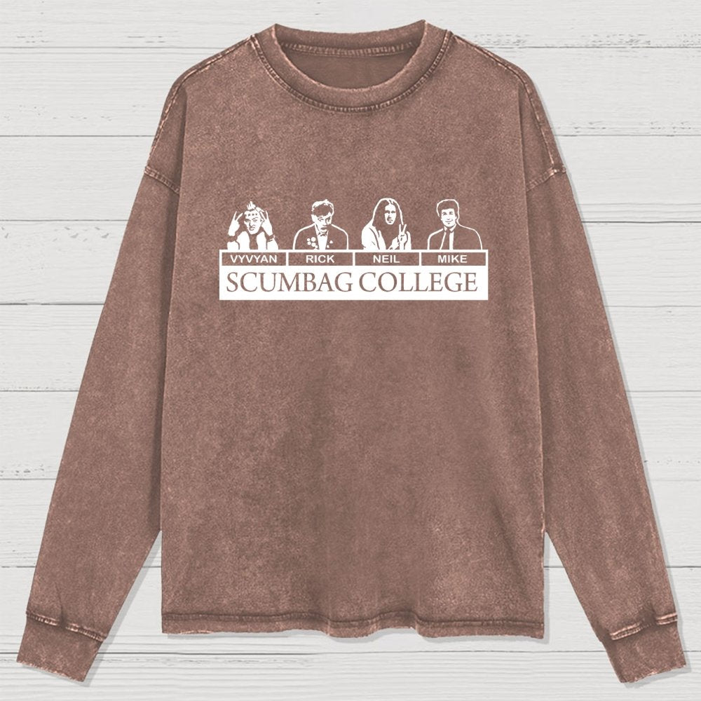 Scumbag College Washed Long Sleeve Tee