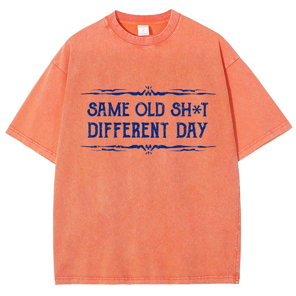 Same Old Stuff  Different Day Vintage Distressed T-shirt