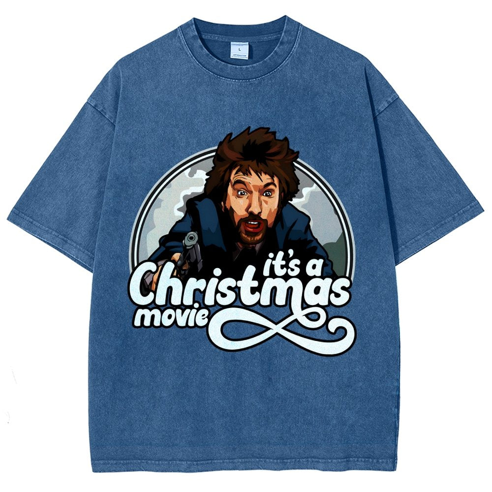 It‘s A Christmas Movie Vintage Distressed T-shirt