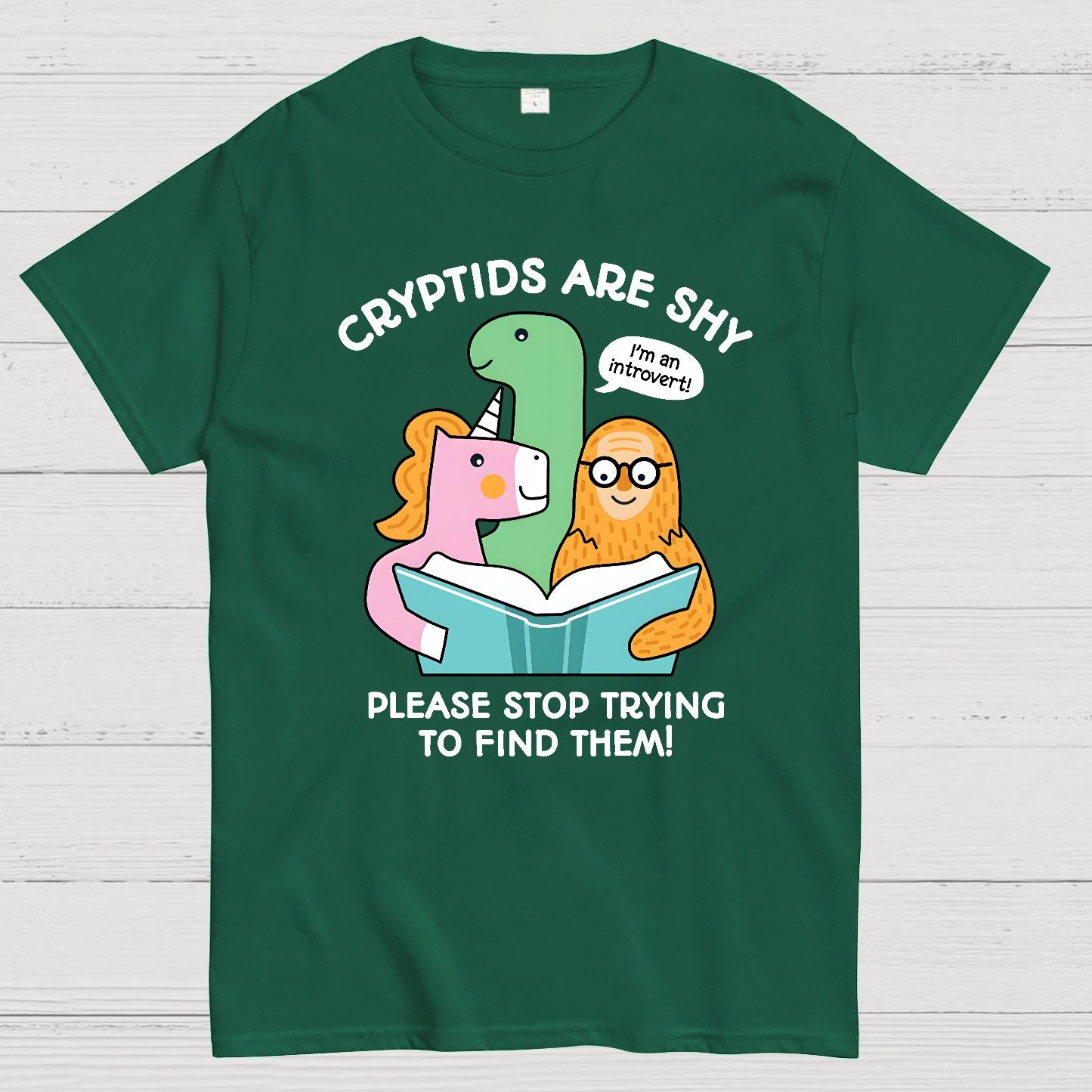 Cryptids are Shy Geek T-Shirt