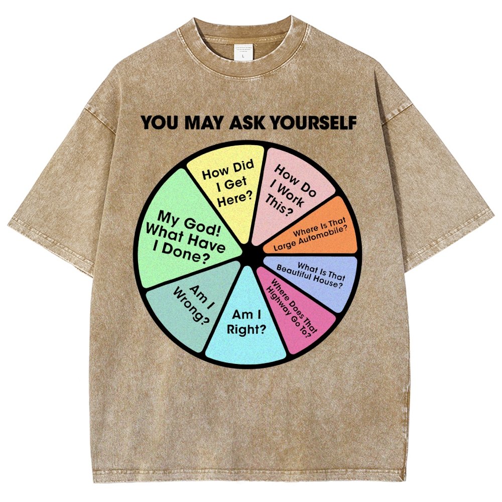 You May Ask Yourself Vintage Distressed T-shirt