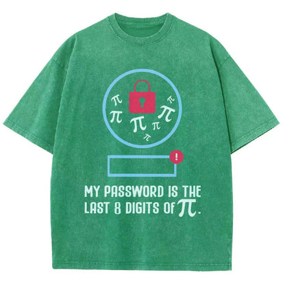 My Password the last digits Pi Day Vintage Distressed T-shirt
