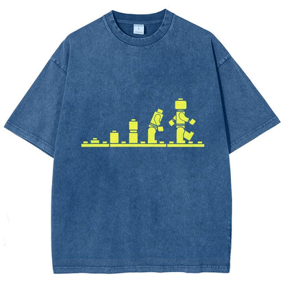Bricks Evolution Vintage Distressed T-shirt