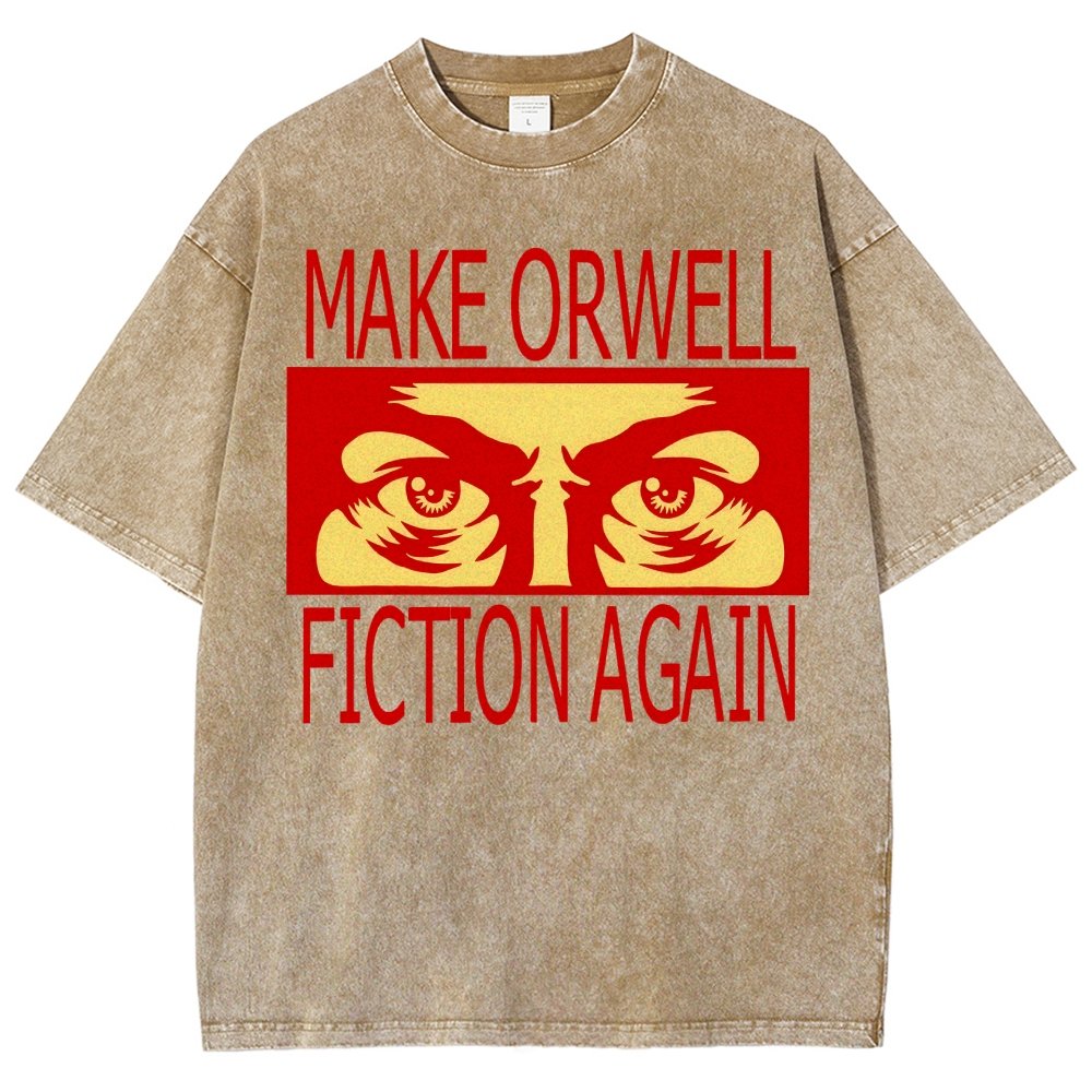 Make Orwell fiction again Vintage Distressed T-shirt