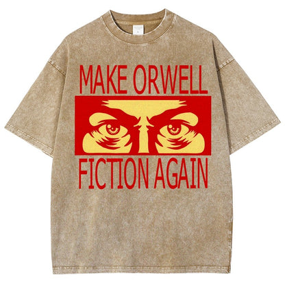 Make Orwell fiction again Vintage Distressed T-shirt