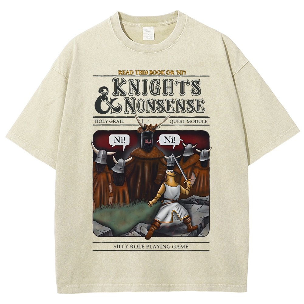 Knights & Nonsense Vintage Distressed T-shirt