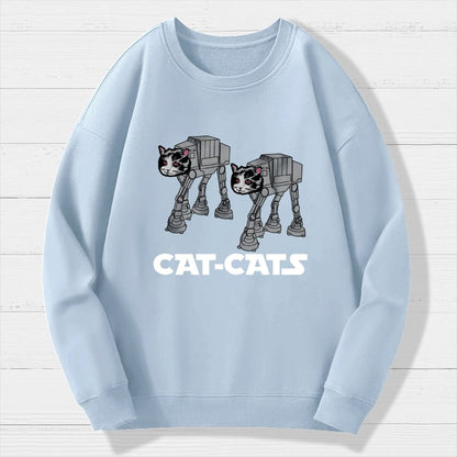 Walking Robot Cat Geek Cotton Sweatshirt