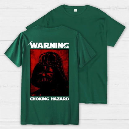 Warning Choking Hazard Back Printing Geek T-Shirt