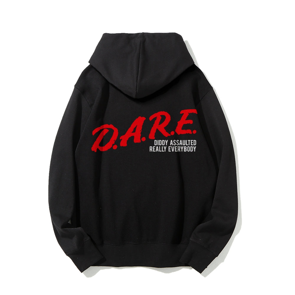 NO DIDDY Printed Back Unisex Cotton Hoodie