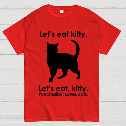 Punctuation Saves Lives. Funny Geek T-Shirt