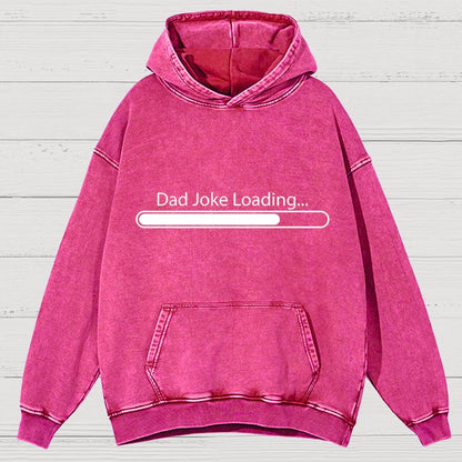 Dad Joke Loading Funny Dad Cotton Vintage Distressed Hoodie