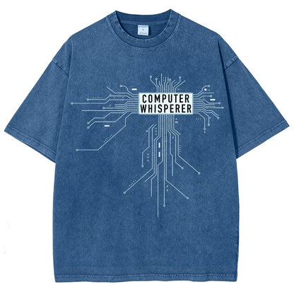 Computer Whisperer Vintage Distressed T-shirt