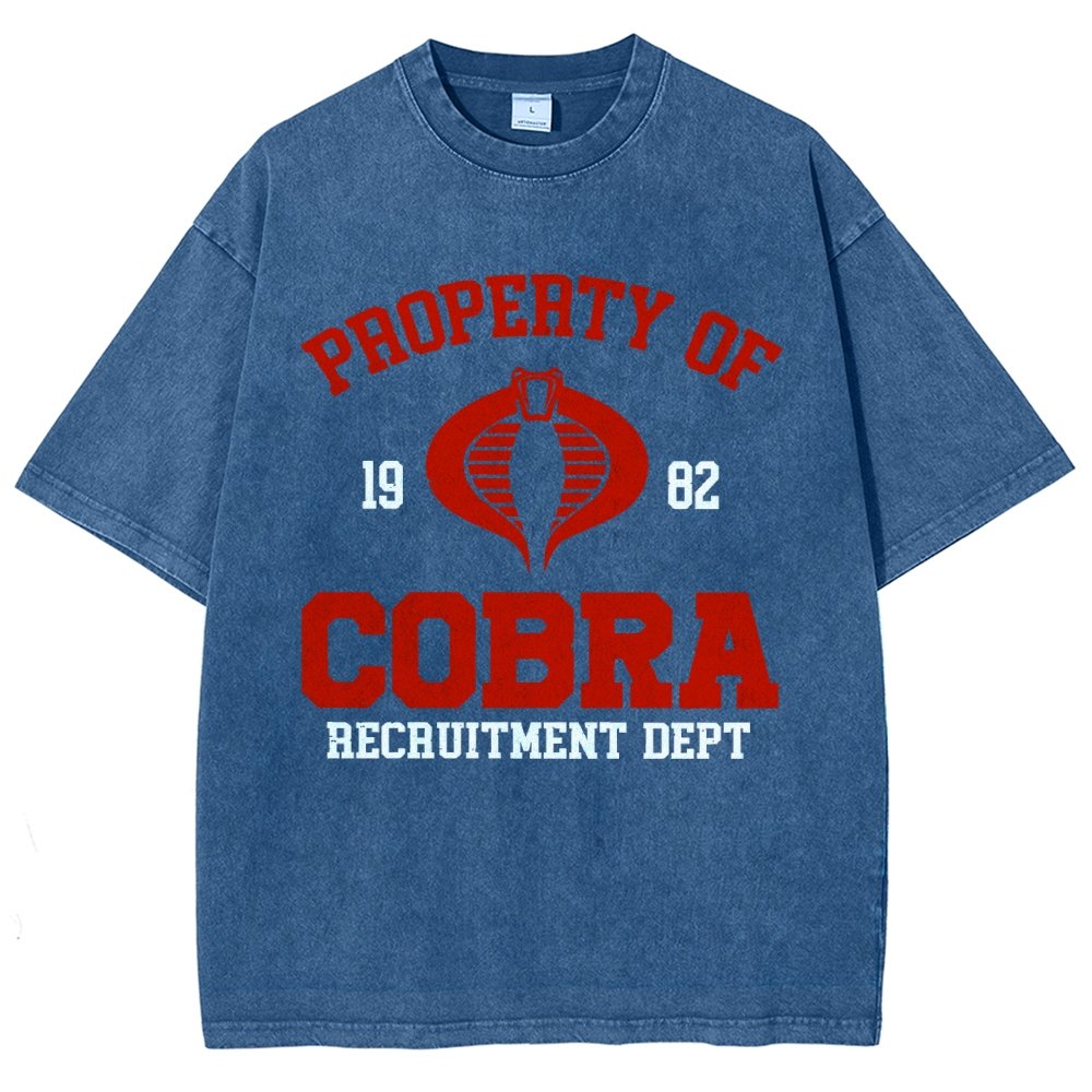 Property of cobra Vintage Distressed T-shirt
