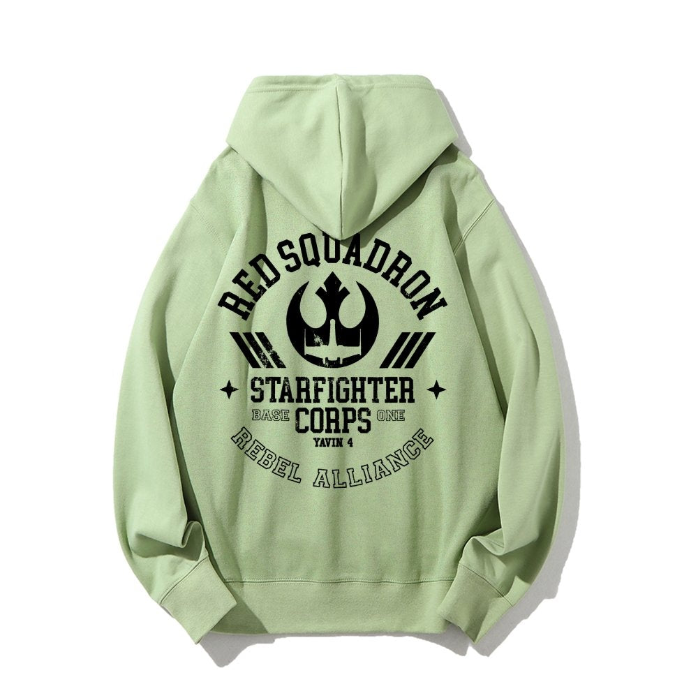 Red Team Base One Printed Back Unisex Cotton Hoodie