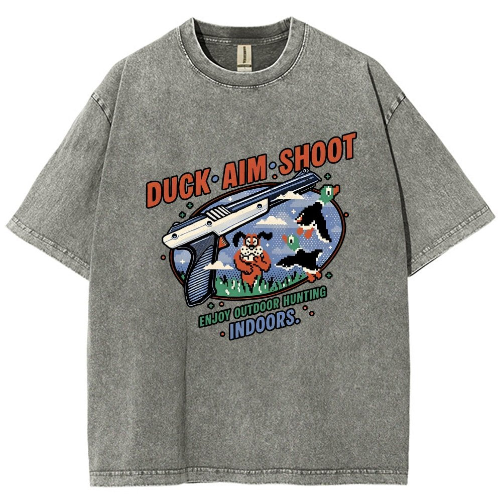 Duck Aim Shoot Vintage Distressed T-shirt