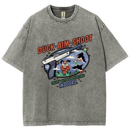 Duck Aim Shoot Vintage Distressed T-shirt