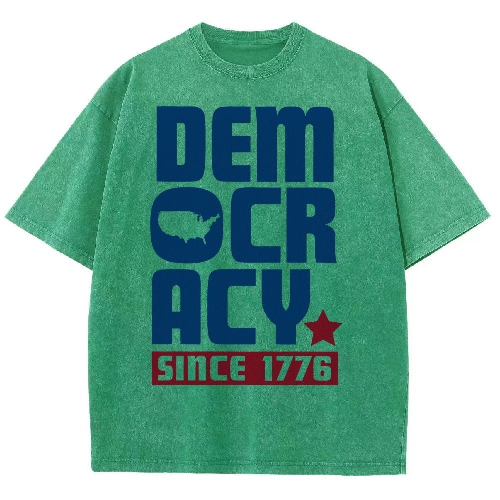 Democracy Since 1776 Vintage Distressed T-shirt