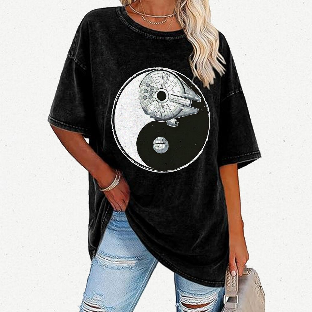 Balance Of The Energy Vintage Distressed T-shirt