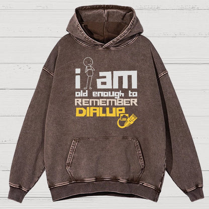 Dialup Internet Retro Vintage Distressed Hoodie