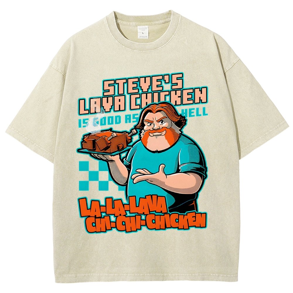 Steve's Lava Chicken Vintage Distressed T-shirt