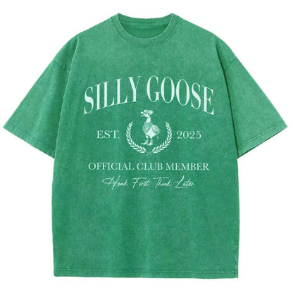 Silly Goose Official Club Vintage Distressed T-shirt