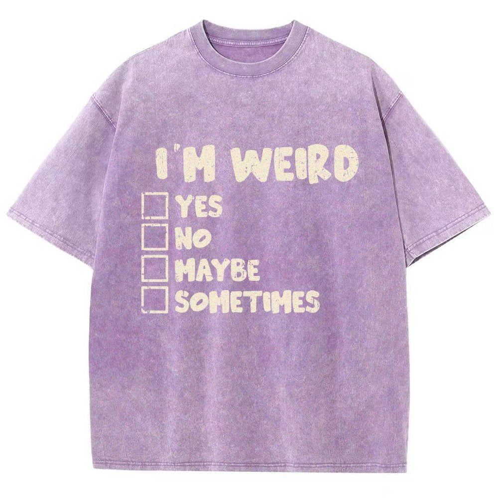 I'm Weird Vintage Distressed T-shirt