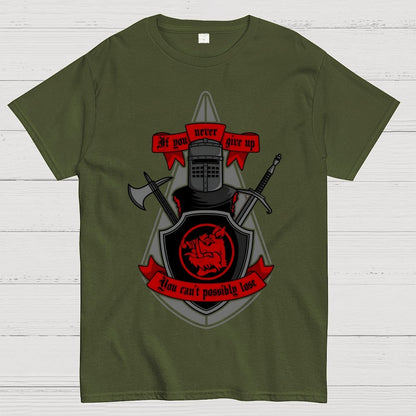 Never Give Up Geek T-Shirt