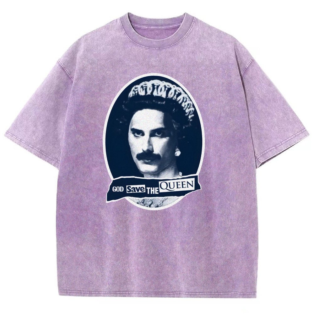 God Save The Queen Vintage Distressed T-shirt