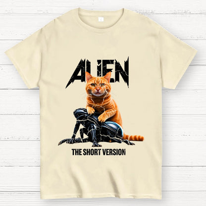 Alien Cat Heavy Geek T-Shirt