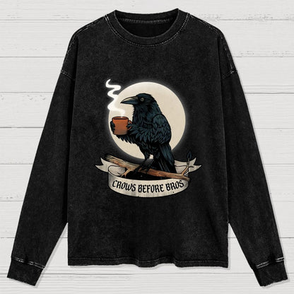Crows Before Crows Washed Long Sleeve Tee