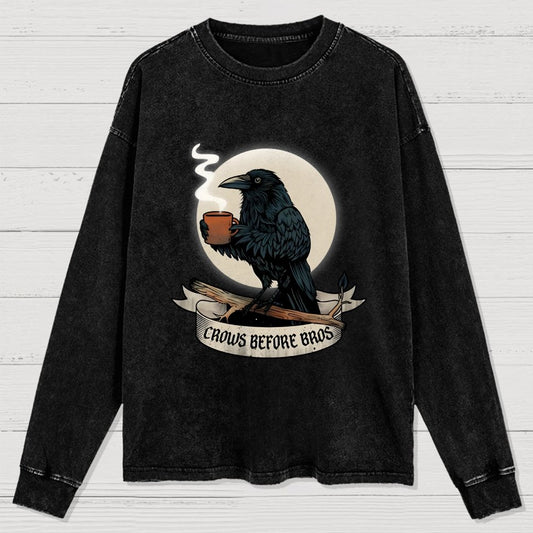 Crows Before Crows Washed Long Sleeve Tee