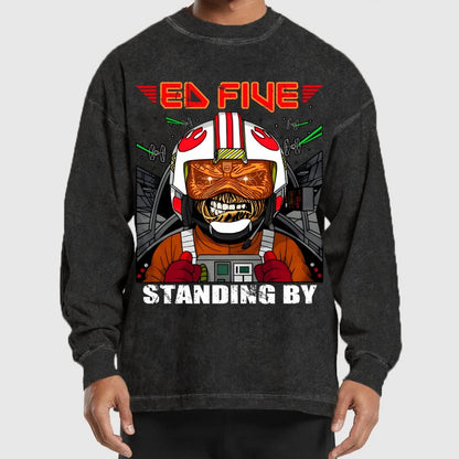 Ed Five Standing By Washed Long Sleeve Tee