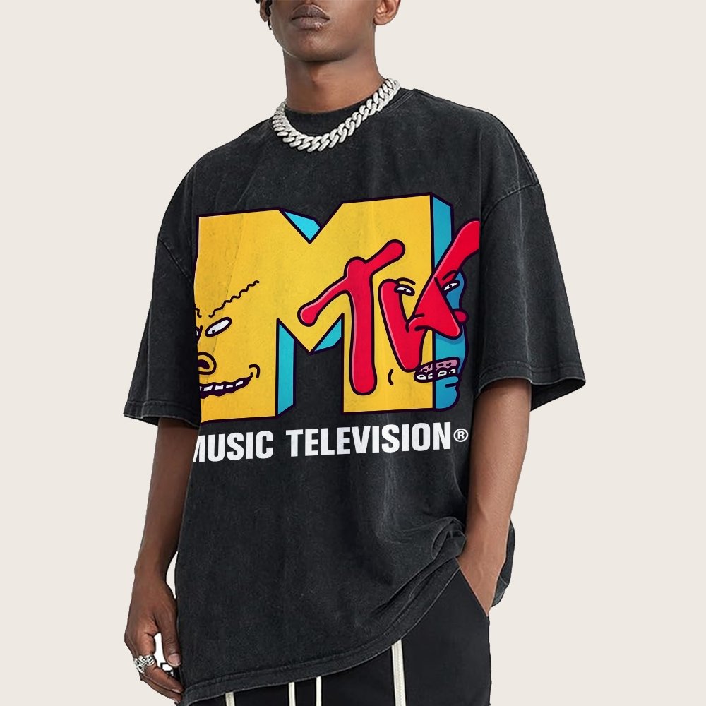 Music Television Vintage Distressed T-shirt