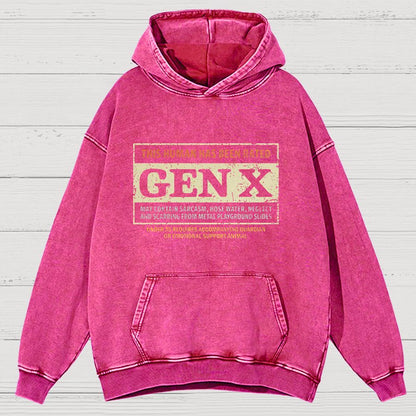 GenX Vintage Distressed Hoodie