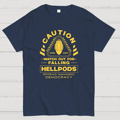 Hellpods Caution Geek T-Shirt