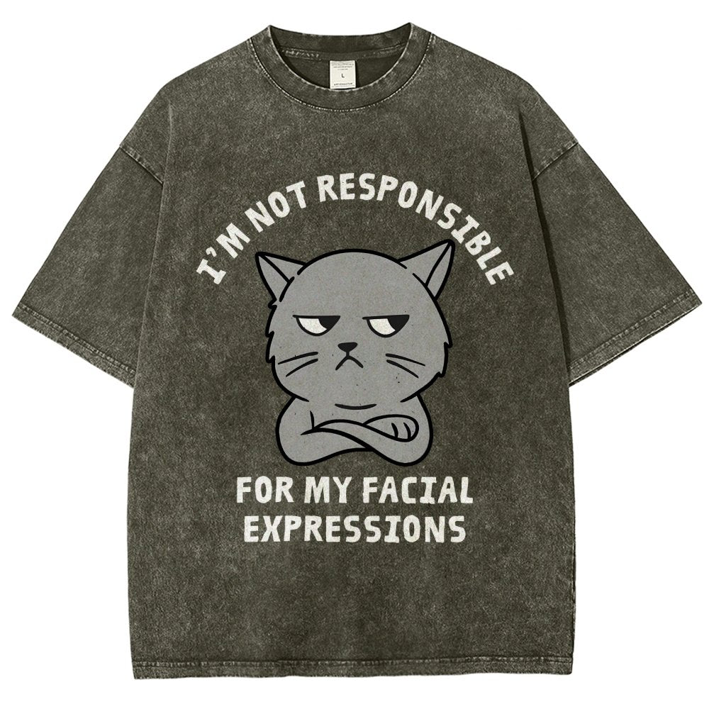 My Facial Expressions Vintage Distressed T-shirt