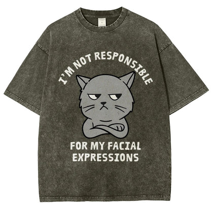 My Facial Expressions Vintage Distressed T-shirt
