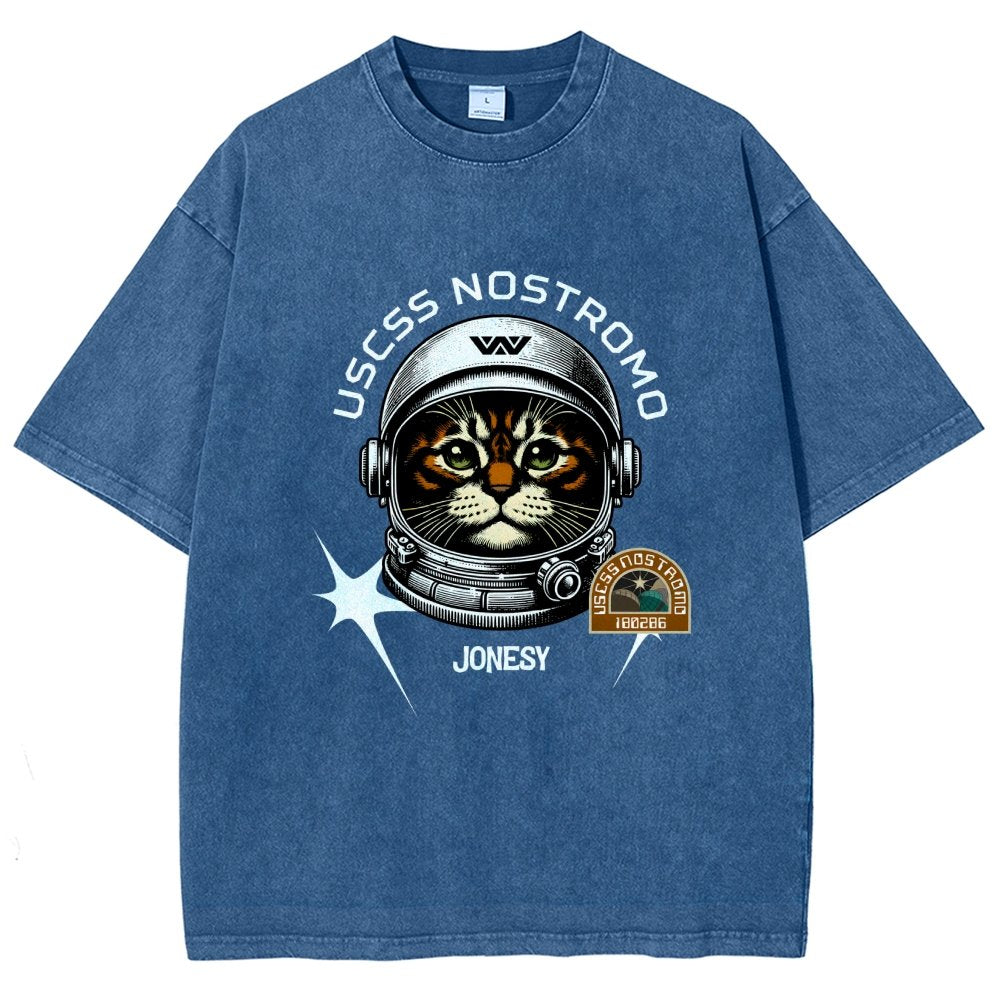 Jonesy The Space Cat Vintage Distressed T-shirt