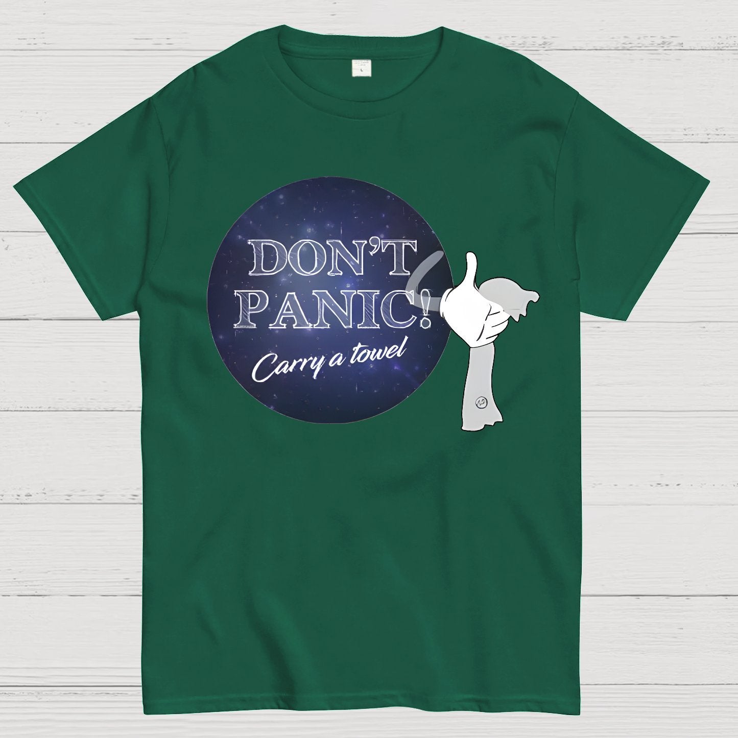 Don't Panic Grab a Towel！Geek T-Shirt