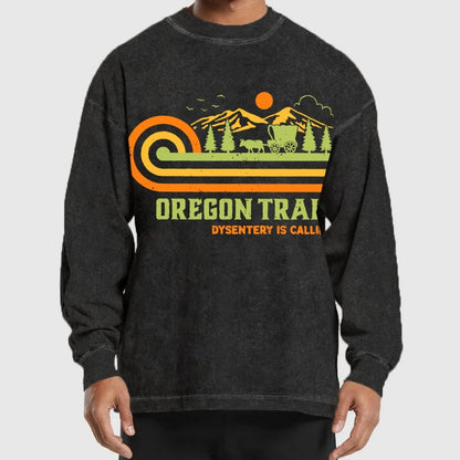 Vintage Oregon Trail Washed Long Sleeve Tee