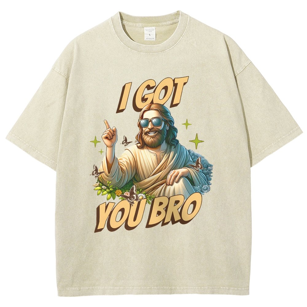 I Got You Bro , Funny Vintage Distressed T-shirt